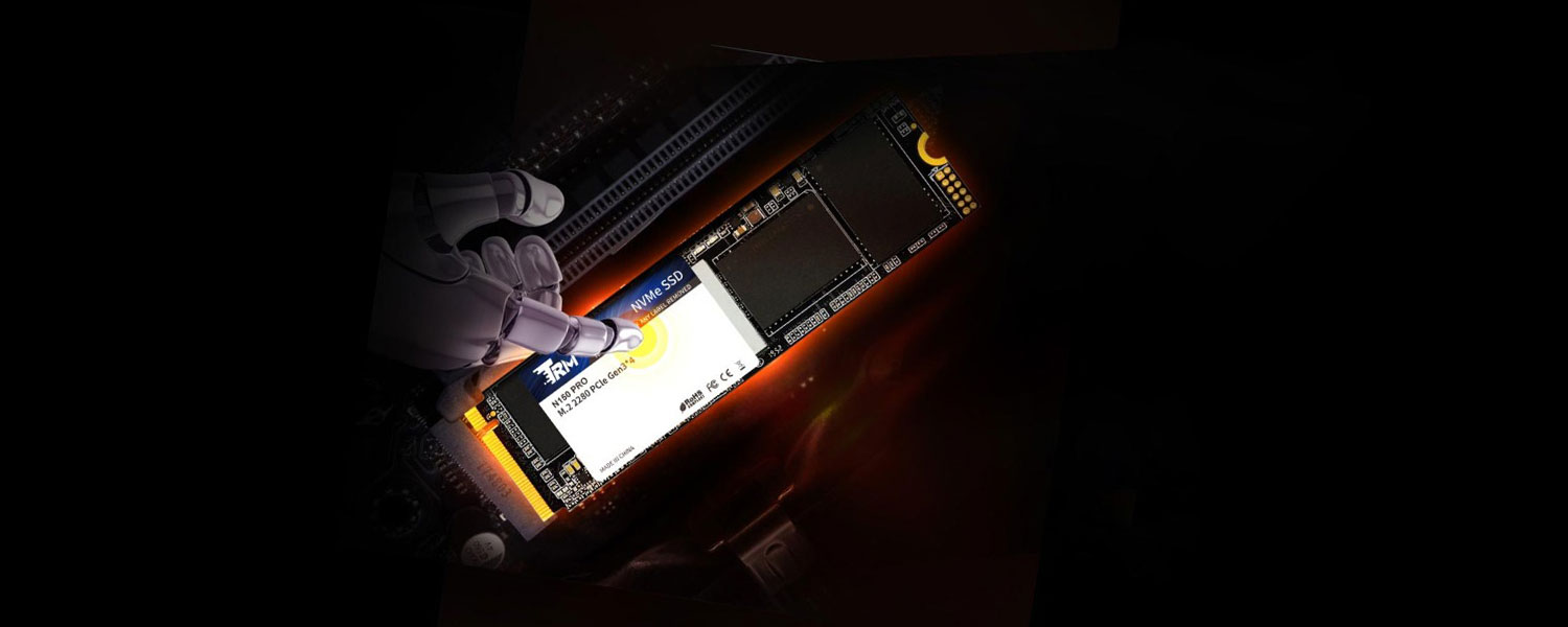 Ổ cứng SSD TRM N150 Pro 1TB M.2 2280 PCIe NVMe (Đọc 3500MBs - Ghi 3000MBs)