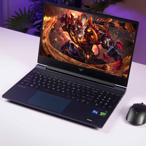 HP Gaming Victus 15-fa0033 Core i5-12450H Ram16GB SSD512 VGa RTX3050 4G Màn 15.6FHD 144hz Win 11-Xám Đen